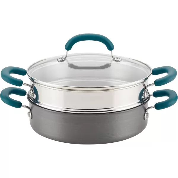 imageRachael Ray Create Delicious Hard Anodized Aluminum Nonstick Steam Set 3Quart Gray