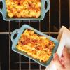 imageRachael Ray Solid Glaze Ceramics Au Gratin BakewareBaker Set Rectangular 2 Piece RedAgave Blue