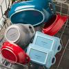 imageRachael Ray Solid Glaze Ceramics Au Gratin BakewareBaker Set Rectangular 2 Piece RedRed
