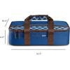 imageRachael Ray Lasagna Lugger Thermal Insulated Casserole Carrier for Hot or Cold Food Lugger Tote for Pockluck Parties Picnic and Cookouts Fits 9quot x 13quot Baking Dish Sea Salt GreyNavy Plaid