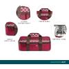 imageRachael Ray Lasagna Lugger Thermal Insulated Casserole Carrier for Hot or Cold Food Lugger Tote for Pockluck Parties Picnic and Cookouts Fits 9quot x 13quot Baking Dish Sea Salt GreyBurgundy