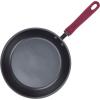 imageRachael Ray Create Delicious Deep Hard Anodized Nonstick Frying Pan  Fry Pan  Hard Anodized Skillet  1025 Inch GrayBurgundy Handles
