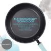 imageRachael Ray Create Delicious Deep Hard Anodized Nonstick Frying Pan  Fry Pan  Hard Anodized Skillet  1025 Inch GrayLight Blue Handle