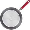 imageRachael Ray Create Delicious Deep Hard Anodized Nonstick Frying Pan  Fry Pan  Hard Anodized Skillet  1025 Inch GrayRed Handle