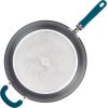 imageRachael Ray Create Delicious Deep Hard Anodized Nonstick Frying Pan  Fry Pan  Hard Anodized Skillet  1025 Inch GrayTeal Handle