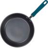 imageRachael Ray Create Delicious Deep Hard Anodized Nonstick Frying Pan  Fry Pan  Hard Anodized Skillet  1025 Inch GrayTeal Handle
