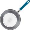 imageRachael Ray Create Delicious Hard Anodized Nonstick SauteAll Purpose Pan with Lid 3 Quart  Gray With Teal Handles