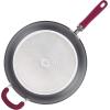 imageRachael Ray Twin Pack Hard Anodized Aluminum Skillet Set 95 ampamp 1175Inch Light BlueGray with Burgundy Handle