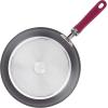 imageRachael Ray Twin Pack Hard Anodized Aluminum Skillet Set 95 ampamp 1175Inch Light BlueGray with Burgundy Handles