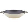 imageRachael Ray Cook  Create Nonstick Wok Pan with Side Handles Oven Safe Easy to Clean 14 Inch Almond