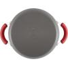 imageRachael Ray  87661 Rachael Ray Brights Hard Anodized Nonstick Cookware Pots and Pans Set 12 Piece Gray with Red HandlesGray with Red Handles