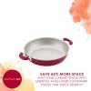 imageRachael Ray 8Piece Aluminum Cookware Set Teal ShimmerRed Shimmer