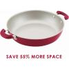 imageRachael Ray 8Piece Aluminum Cookware Set Teal ShimmerRed Shimmer
