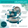 imageRachael Ray 8Piece Aluminum Cookware Set Teal ShimmerTeal Shimmer