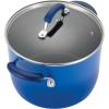 imageRachael Ray Brights Nonstick Cookware Pots and Pans Set 14 Piece Sea Salt GrayBlue Gradient
