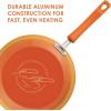 imageRachael Ray Brights Nonstick Cookware Pots and Pans Set 14 Piece Sea Salt GrayOrange Gradient