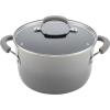 imageRachael Ray Brights Nonstick Cookware Pots and Pans Set 14 Piece Sea Salt GraySea Salt Gray