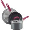 imageRachael Ray Create Delicious Hard Anodized Nonstick Cookware Pots and Pans Set 11 Piece Burgundy HandlesBurgundy Handles