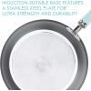 imageRachael Ray Create Delicious Hard Anodized Nonstick Cookware Pots and Pans Set 11 Piece Burgundy HandlesLight Blue Handles