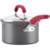 imageRachael Ray Create Delicious Hard Anodized Nonstick Cookware Pots and Pans Set 11 Piece Burgundy HandlesRed Handles