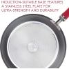 imageRachael Ray Create Delicious Hard Anodized Nonstick Cookware Pots and Pans Set 11 Piece Burgundy HandlesRed Handles