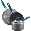 imageRachael Ray Create Delicious Hard Anodized Nonstick Cookware Pots and Pans Set 11 Piece Burgundy HandlesTeal Handles