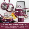 imageRachael Ray Create Delicious Nonstick Cookware Pots and Pans Set 13 Piece Teal ShimmerBurgundy Shimmer