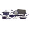 imageRachael Ray Create Delicious Nonstick Cookware Pots and Pans Set 13 Piece Teal ShimmerPurple Shimmer
