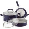 imageRachael Ray Create Delicious Nonstick Cookware Pots and Pans Set 13 Piece Teal ShimmerPurple Shimmer