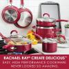 imageRachael Ray Create Delicious Nonstick Cookware Pots and Pans Set 13 Piece Teal ShimmerRed Shimmer