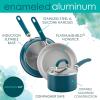 imageRachael Ray Create Delicious Nonstick Cookware Pots and Pans Set 13 Piece Teal ShimmerTeal Shimmer
