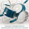 imageRachael Ray Create Delicious Nonstick Cookware Pots and Pans Set 13 Piece Teal ShimmerTeal Shimmer