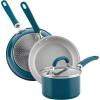 imageRachael Ray Create Delicious Nonstick Cookware Pots and Pans Set 13 Piece Teal ShimmerTeal Shimmer
