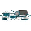 imageRachael Ray Create Delicious Nonstick Cookware Pots and Pans Set 13 Piece Teal ShimmerTeal Shimmer