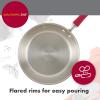 imageRachael Ray Create Delicious Stainless Steel Cookware Set 10Piece Pots and Pans Set Stainless Steel with Red HandlesRed Handles