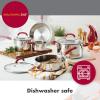 imageRachael Ray Create Delicious Stainless Steel Cookware Set 10Piece Pots and Pans Set Stainless Steel with Red HandlesRed Handles