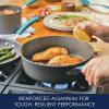 imageRachael Ray Cucina Hard Anodized Nonstick Cookware Pots and Pans Set 12 Piece Gray with Blue HandlesGray with Blue Handles
