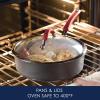 imageRachael Ray Cucina Hard Anodized Nonstick Cookware Pots and Pans Set 12 Piece Gray with Blue HandlesGray with Red Handles