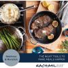 imageRachael Ray Professional Stainless SteelHard Anodized Nonstick Cookware Pots and Pans Set 11 Piece Gray and Silver