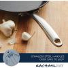 imageRachael Ray Professional Stainless SteelHard Anodized Nonstick Cookware Pots and Pans Set 11 Piece Gray and Silver