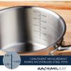 imageRachael Ray Professional Stainless SteelHard Anodized Nonstick Cookware Pots and Pans Set 11 Piece Gray and Silver