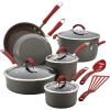 Gray with Red Handles