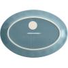 imageRachael Ray Cucina Dinnerware 10Inch x 14Inch Stoneware Oval Platter Cranberry RedAgave Blue
