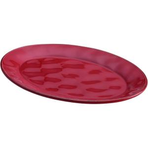 imageRachael Ray Cucina Dinnerware 10Inch x 14Inch Stoneware Oval Platter Cranberry RedCranberry Red