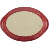 imageRachael Ray Cucina Stoneware 2Quart Oval Baker Pumpkin OrangeCranberry Red
