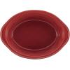 imageRachael Ray Cucina Stoneware 2Quart Oval Baker Pumpkin OrangeCranberry Red