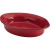 imageRachael Ray Cucina Stoneware 2Quart Oval Baker Pumpkin OrangeCranberry Red