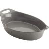imageRachael Ray Solid Glaze Ceramics Bakeware  Baking Pan Oval  25 Quart Gray25 Quart