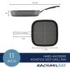imageRachael Ray Cook  Create Hard Anodized Nonstick Frying PanSkillet with Helper Handle 14 Inch  Black11 Square Deep Griddle Pan