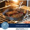 imageRachael Ray Cook  Create Hard Anodized Nonstick Frying PanSkillet with Helper Handle 14 Inch  Black11 Square Deep Griddle Pan